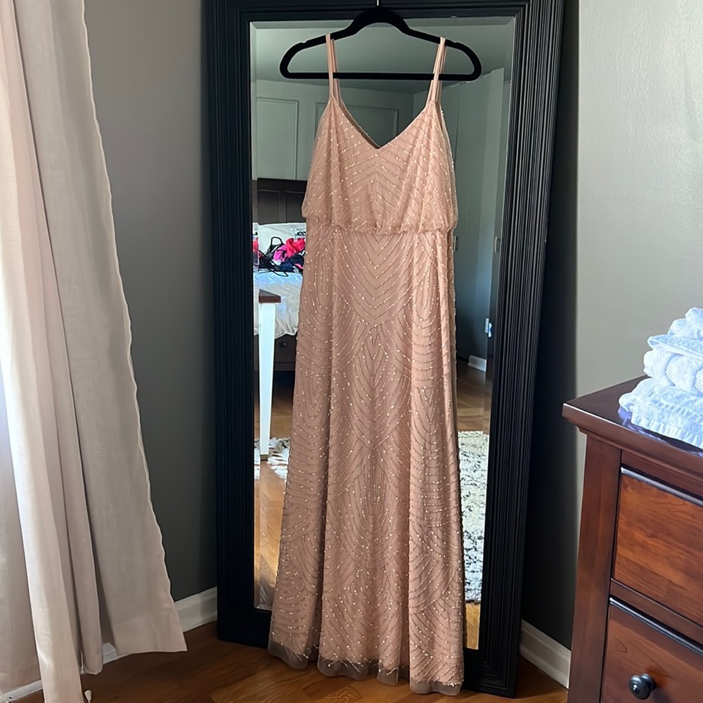 Adrianna Papell Pink Embellished Dress